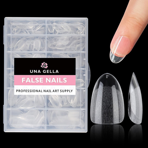 Una Gella Uñas Redondas De Almendra Mate, 216 Und
