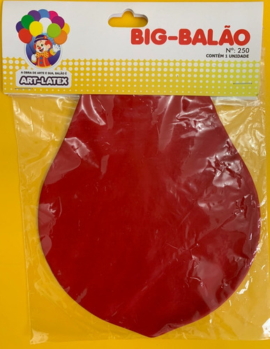 Balão Bexiga Big 250 - Vermelho Rubi - 1 Unid - Art Latex