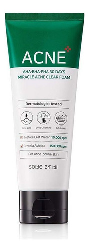 Some By Mi Miracle Acne Foam Espuma Limpiador Facial 100 Ml
