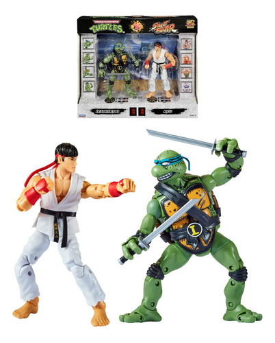 Bandai Paquete De 2 Figuras De Acción De Tortugas Ninja Mu.