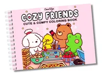 Comprar Cozy Friends Livro Para Colorir Relaxante Com Animais Adoráveis E Desenhos Simples Para Adultos E Adolescentes 43 Folhas 180g Capa Dura A5 Estilo Colorir Bobbie Goods