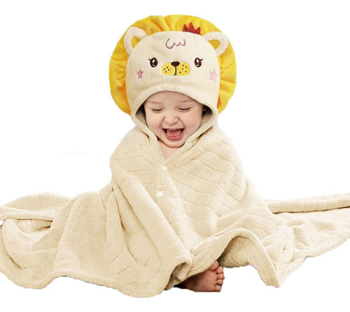 ...toalla De Baño Infantil Grande Suave Con Capucha 105cm...