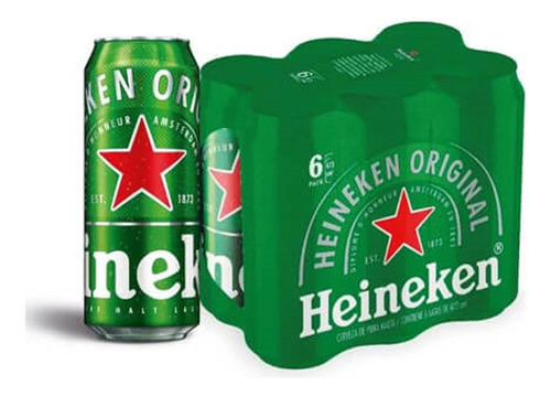 Heineken Rubia cerveza en lata 473ml 24 unidades