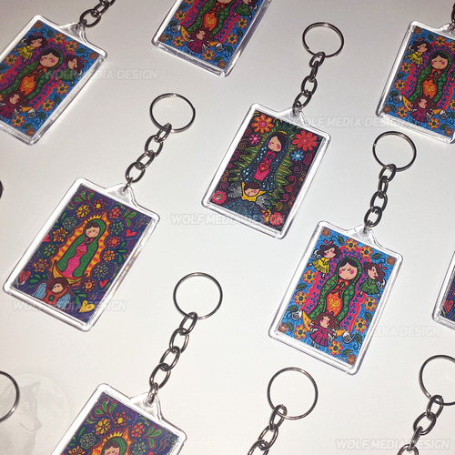 10 Llaveros Imagenes Religiosa Santos Souvenir Personalizado