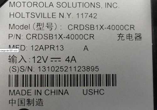 Cargador Zebra Crdsb 1x-4000cr Sb1 Dock