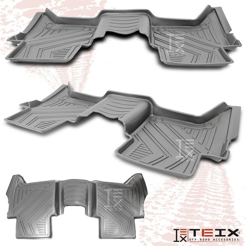Imagen 5 de 7 de Tapetes Para Ford Ranger 2017 3 Piezas Uso Rudo Negro