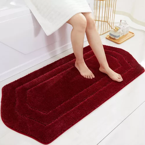 COSY HOMEER Alfombras extra gruesas para el baño, tapetes de baño  antideslizantes, tapete de felpa suave, peludo y 100% micro poliéster,  tapete para