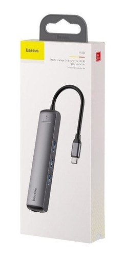 Imagen 6 de 10 de Hub Adaptador Hdmi / Usb 3.0 / Red Rj45/ Usb-c / Baseus Caba