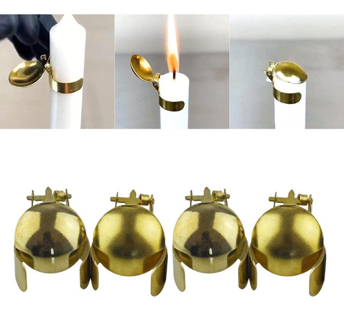 M 4 Peças De Metal Para Apagar Velas Automáticas, Ferramenta