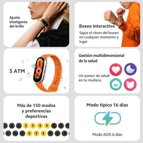 Pulsera Inteligente Xiaomi Smart Band 8 Graphite Black