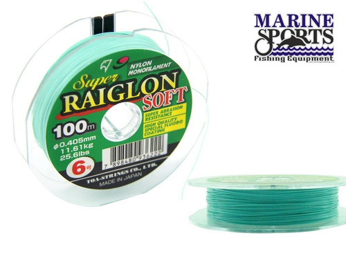 Linha Mono Marine Sports Raiglon Soft 0,28mm 14lb 100 Metros