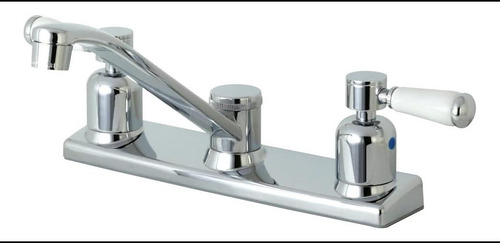 Grifo De Cocina Kingston Brass Fb121dpl Paris 8 Centerset, X