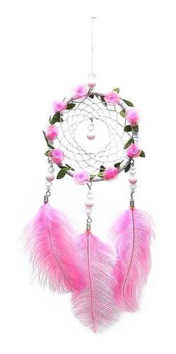 Atrapasueños Dreamcatcher Artesanal Atrapasueño Rosado