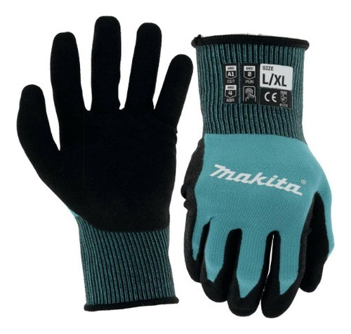 Guantes De Trabajo Makita Fitknit T 04123 Nivel De Corte 1 L