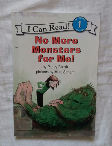 No More Monsters For Me Peggy Parish Libro En Ingles Oferta