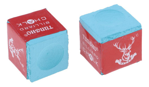 Taco De Billar Y Tiza De 1 Caja (12 Piezas) Azul Premium