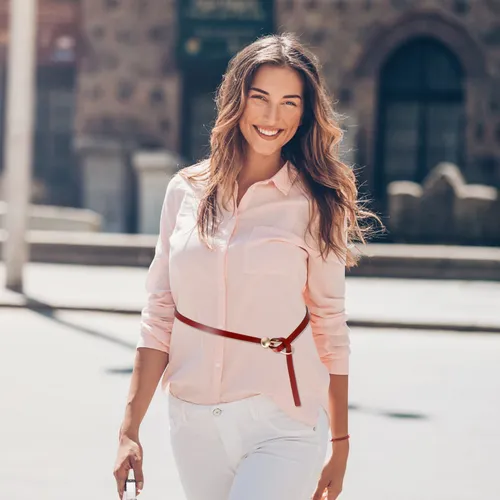 Ropa De Mujer Con Cinturón Ajustable