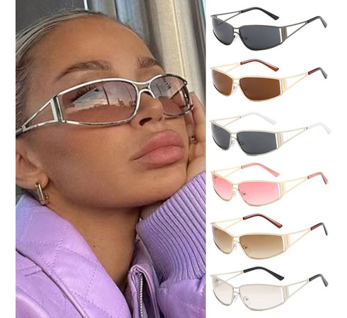 Gafas De Sol Para Mujer Punk Goggles Sports Y2k Trendy, Unis