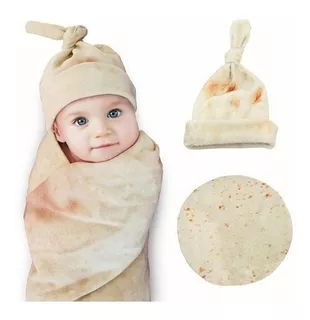 Cobija Con Diseño De Tortilla Para Bebé