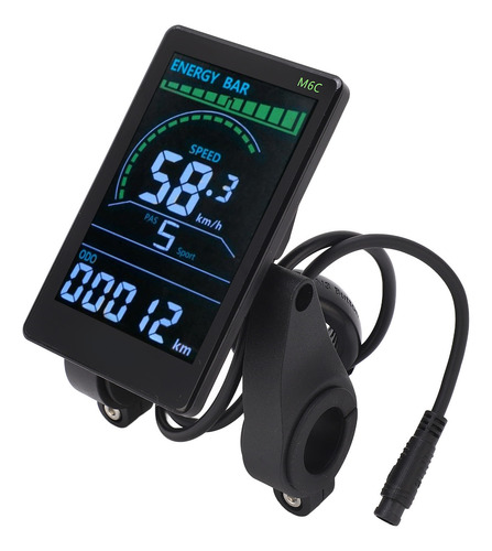Pantalla Lcd Para Bicicleta Eléctrica M6c Display Meter Abs