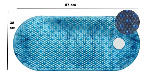 Imagen 3 de 4 de Alfombra De Baño Antideslizante 87x38 Cm