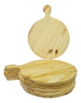 Comprar Tabla Pizza Tabla Pizzera Tabla De Corte Madera Con Mango 34 Cm X 10 Unidades Mayorista