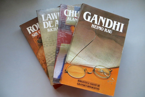 Grandes Biografías X 4 Gandhi + Churchill + Rousseau +arabia