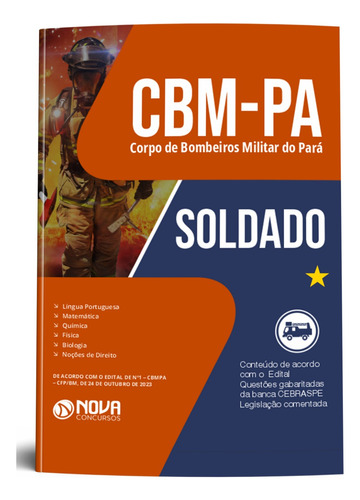 Apostila Concurso Cbm-pa 2023 Soldado Praça Corpo De Bombeiros Militar Do Pará - Editora Nova