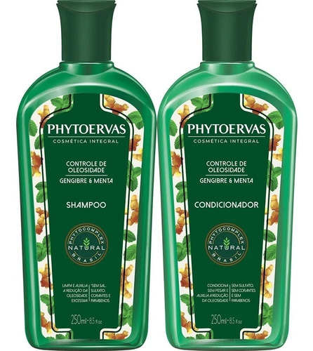 Phytoervas Controle De Oleosidade Shampoo 250ml + Cond 250ml