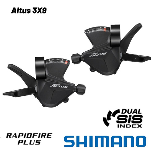 Shifter Palanca De Cambio Shimano Altus 3 X 9 Rapid Fire