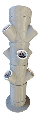 Torre Vertical Hidroponica Cultivo Sustentable Apilable 4 Cuerpos 12 Plantas