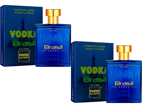 comprar Kit Com 2 Perfumes Paris Elysees Vodka Brasil Azul 100ml
