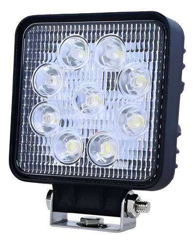 Foco Led Neblinero 27w Cuadrados 9 Led Para Auto Moto Furgon
