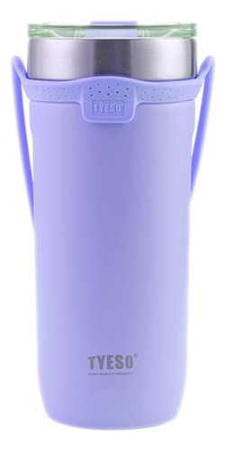 Vaso Termico Tyeso Ts-8767 710ml Inoxidable 6hr Sorbete Color Violeta Ts-8767b