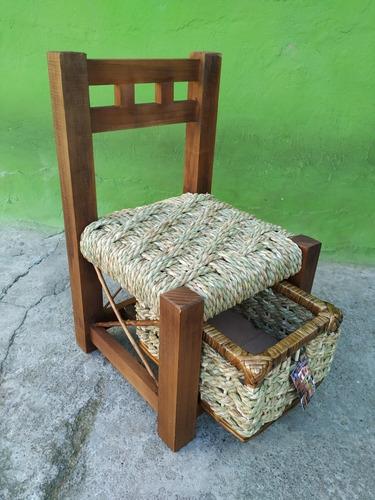 Silla Matera Para Niños O Adultos Con Cajon Por Encargue !!