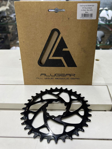 Plato Mtb Alugear Elm 34t Redondo Montaje Directo Rotor Rex