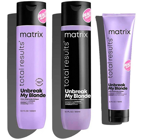 Kit Completo Reparador Matrix Unbreak My Blonde Sin Sulfatos