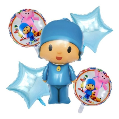 Globos Pocoyo De 5 Piezas 