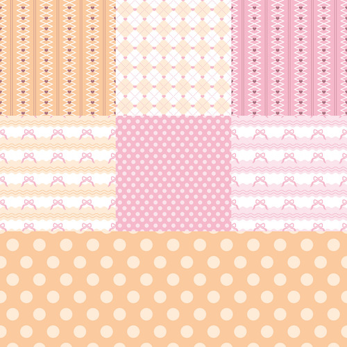 Set Papeles Digitales Imprimibles Diseño Coquette Moño Flor
