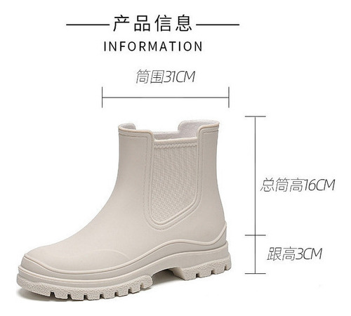 Botas De Chuva Tpe Femininas Antiderrapantes