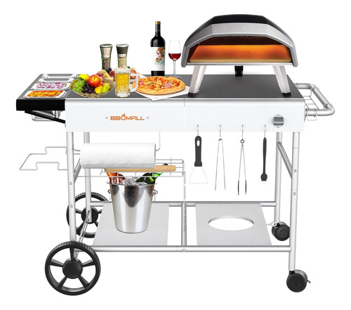 Bbqmall Mesa De Carrito De Horno De Pizza Para Ooni Koda/kar