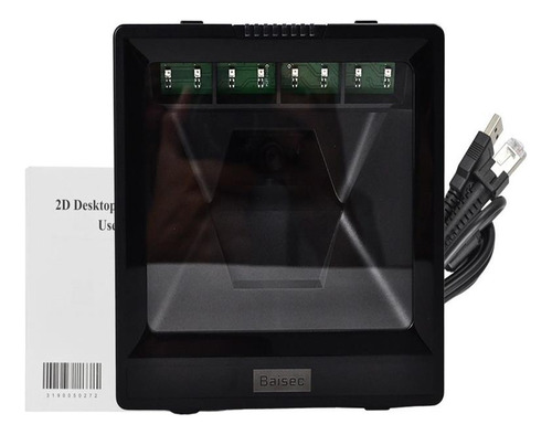Leitor De Código De Barras Fixo Pdv Usb 2d Qr Code Baisec