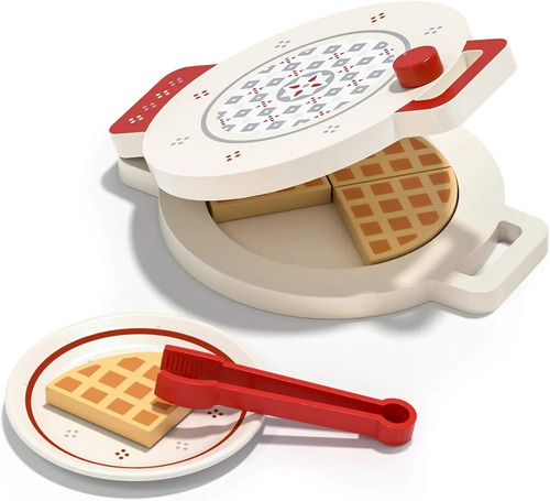 Imagen 1 de 7 de Set Para Hacer Waffle Juguete De Madera Didáctico Montessori