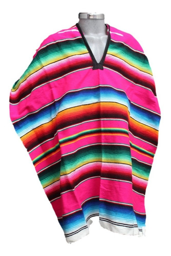 Jorongo Poncho Mexicano Sarape Saltillo Adulto