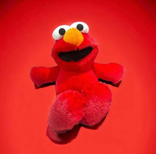 Elmo De Peluche 45 Cm Textura Suave Plaza Sesamo Rojo