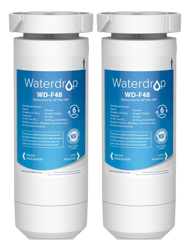 Xwf Nsf Repuesto Para Filtro Agua Refrigerador Ge 2