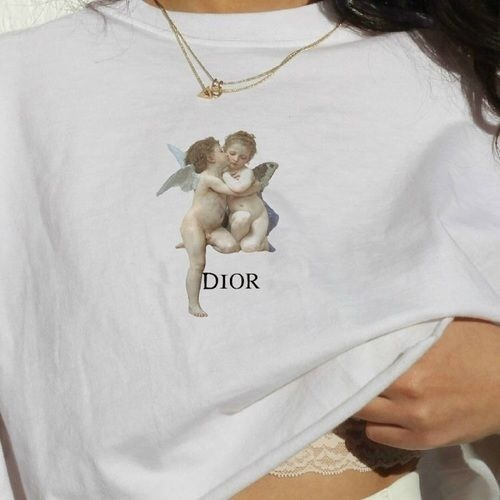 Remera Michelangelo Angels / Vintage,old, Aesthetic, Tumblr