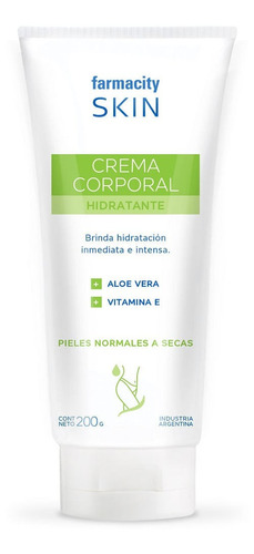 Crema Corporal Farmacity Hidratante Aloe Vera X 200 Ml