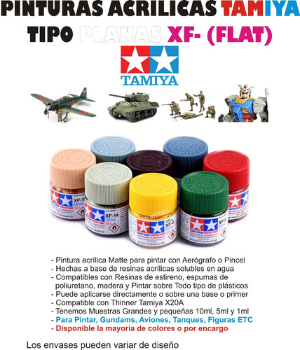 Pintura Acrilica Tamiya Xf X 1 Color 10ml Original