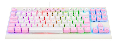 Redragon Dark Avenger Rgb Branco E Rosa Switch Marrom